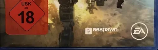 Titanfall 2, the USK square on its front