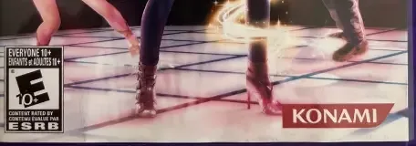 Dance Evolution, the ESRB box on its front