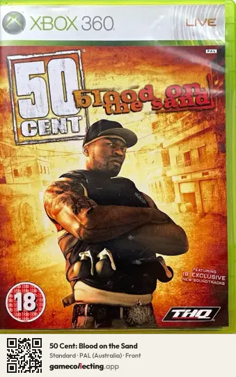 50 Cent: Blood on the Sand Xbox 360, Australia box front