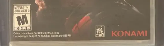 Metal Gear Solid V: The Phantom Pain, the ESRB box on its front