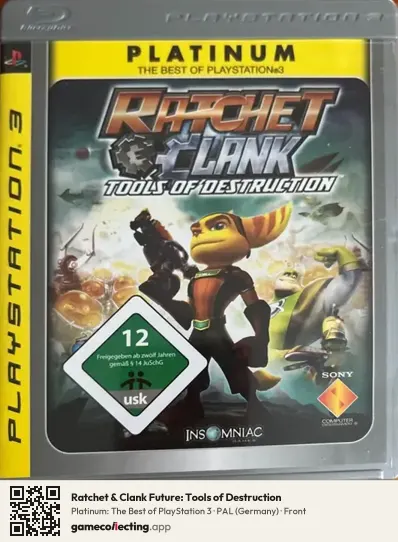 Ratchet & Clank Future: Tools of Destruction PlayStation 3, Germany box front