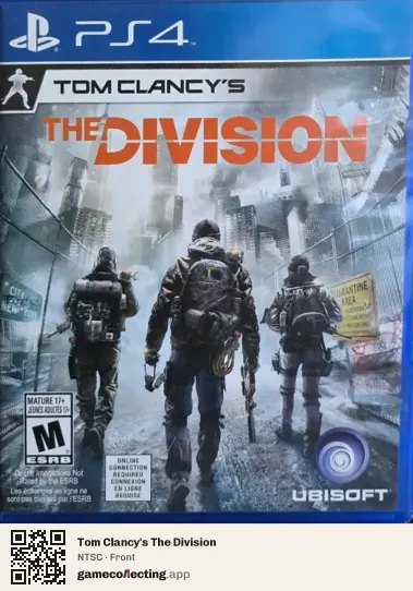 Tom Clancy's The Division PlayStation 4, NTSC box front