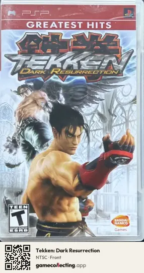 Tekken: Dark Resurrection PlayStation Portable, NTSC box front