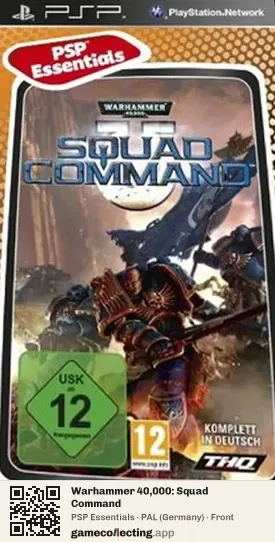Warhammer 40,000: Squad Command PlayStation Portable, Germany box front