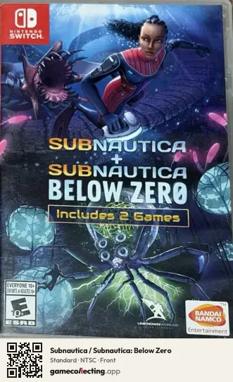 Subnautica / Subnautica: Below Zero Nintendo Switch, NTSC box front
