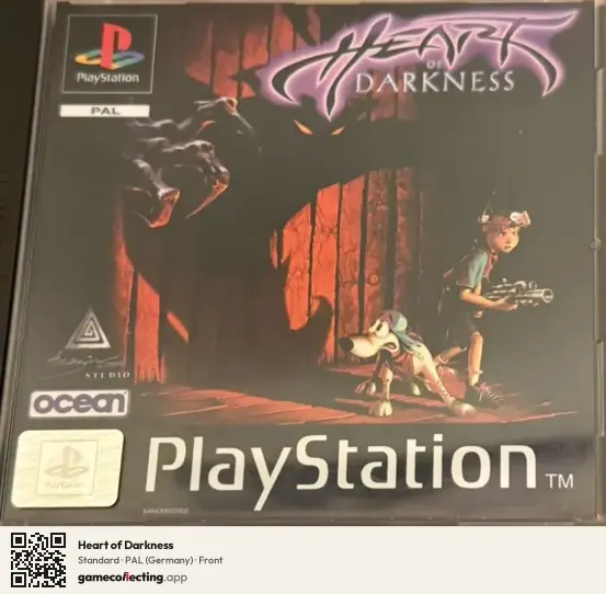 Heart of Darkness PlayStation, Germany box front
