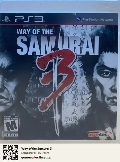 Way of the Samurai 3 PlayStation 3, NTSC box front