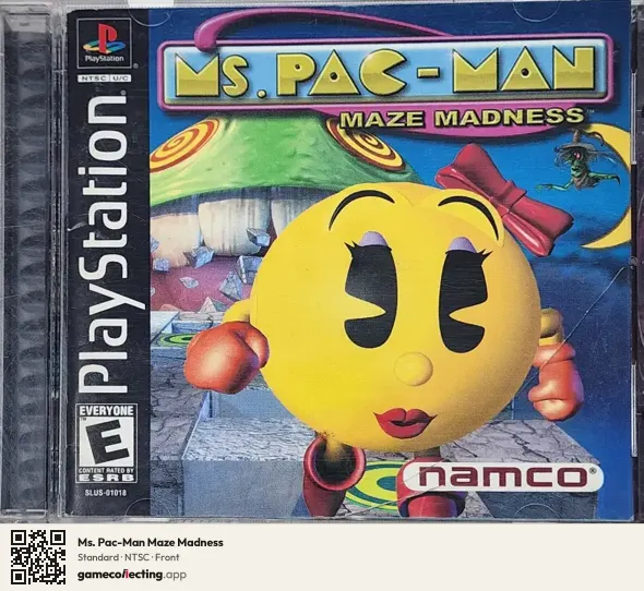 Ms. Pac-Man Maze Madness PlayStation, NTSC box front