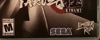 Yakuza Kiwami, the ESRB box on its front
