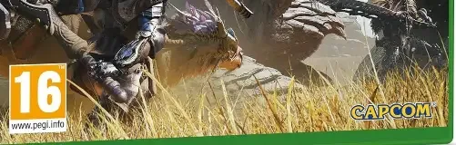 Monster Hunter Wilds, the PEGI square on its front