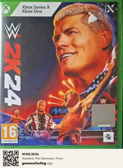 WWE 2K24 Xbox Series X, Germany box front