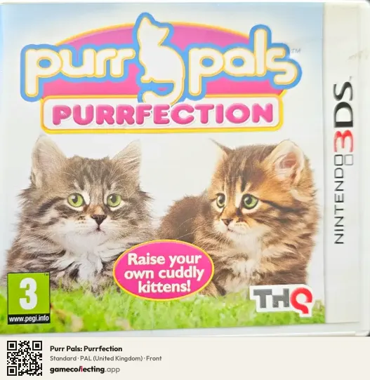 Purr Pals: Purrfection Nintendo 3DS, United Kingdom box front