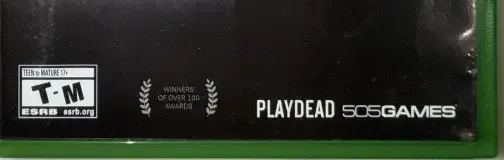 Inside / Limbo, the ESRB box on its front