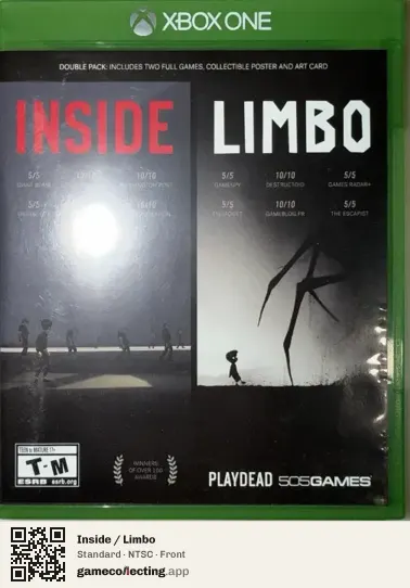 Inside / Limbo Xbox One, NTSC box front