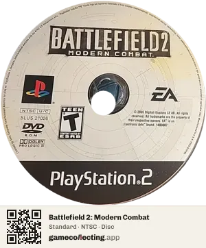 Battlefield 2: Modern Combat PlayStation 2, NTSC disc