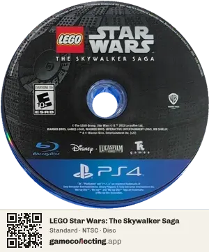 LEGO Star Wars: The Skywalker Saga PlayStation 4, NTSC disc