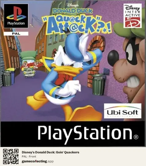 Disney's Donald Duck: Goin' Quackers PlayStation, PAL box front