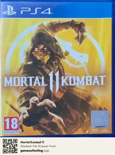 Mortal Kombat 11 PlayStation 4, France box front