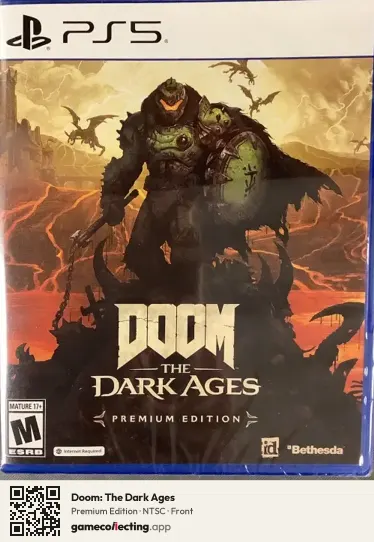 Doom: The Dark Ages PlayStation 5, NTSC box front