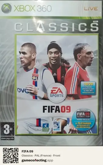 FIFA 09 Xbox 360, France box front