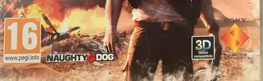 Uncharted 3: Drake's Deception, the PEGI square on its front