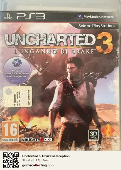 Uncharted 3: Drake's Deception PlayStation 3, PAL box front