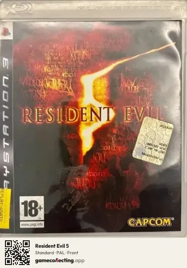 Resident Evil 5 PlayStation 3, PAL box front