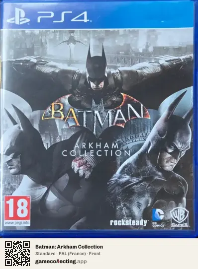 Batman: Arkham Collection PlayStation 4, France box front