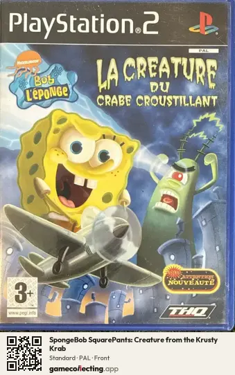 SpongeBob SquarePants: Creature from the Krusty Krab PlayStation 2, PAL box front