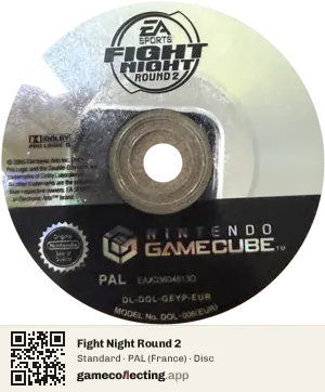 Fight Night Round 2 Nintendo GameCube, PAL disc
