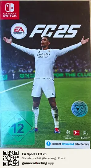 EA Sports FC 25 Nintendo Switch, Germany box front