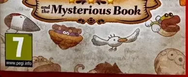 Yoshi and the Mysterious Book, the PEGI square on its front