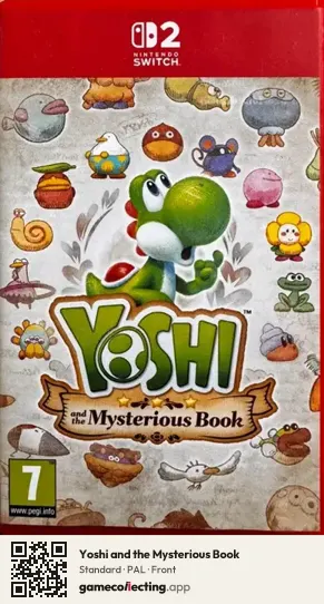 Yoshi and the Mysterious Book Nintendo Switch 2, PAL box front