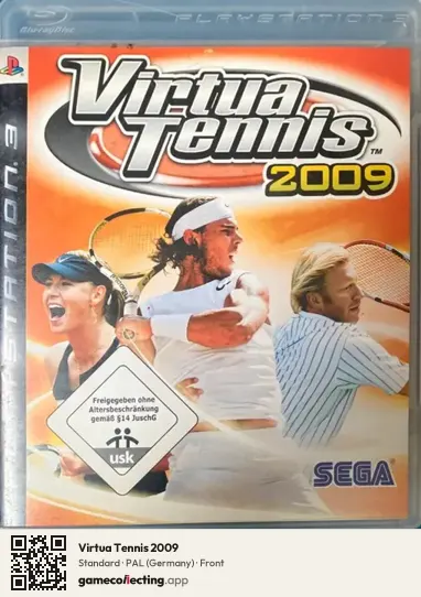 Virtua Tennis 2009 PlayStation 3, Germany box front