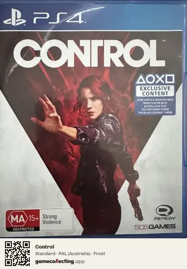 Control PlayStation 4, Australia box front