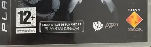 SingStar Queen, the PEGI square on its front