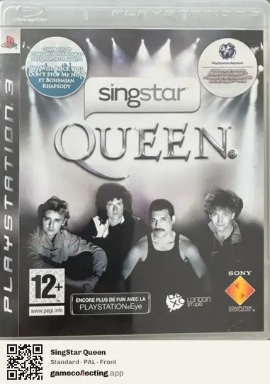 SingStar Queen PlayStation 3, PAL box front