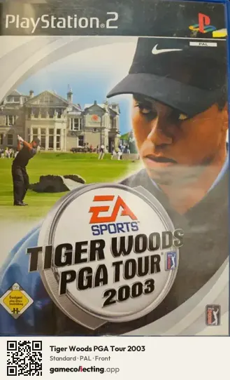 Tiger Woods PGA Tour 2003 PlayStation 2, PAL box front