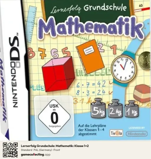 Lernerfolg Grundschule: Mathematik: Klasse 1+2 Nintendo DS, Germany box front