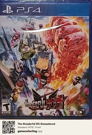 The Wonderful 101: Remastered PlayStation 4, NTSC box front