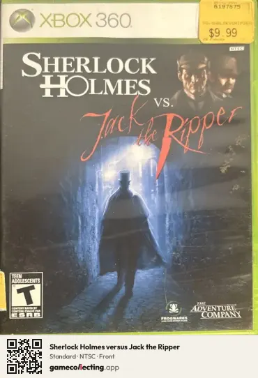 Sherlock Holmes versus Jack the Ripper Xbox 360, NTSC box front