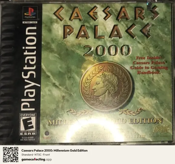 Caesars Palace 2000: Millennium Gold Edition PlayStation, NTSC box front