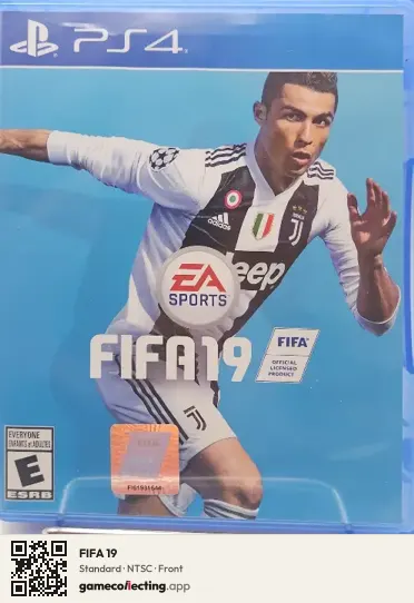 FIFA 19 PlayStation 4, NTSC box front