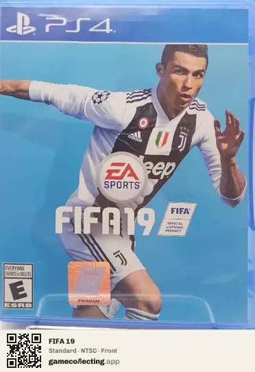 FIFA 19 PlayStation 4, NTSC box front