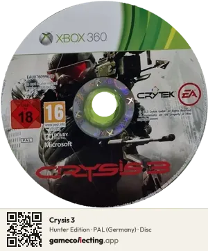 Crysis 3 Xbox 360, PAL disc