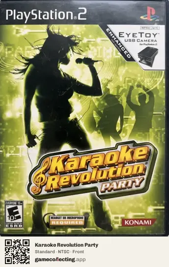 Karaoke Revolution Party PlayStation 2, NTSC box front