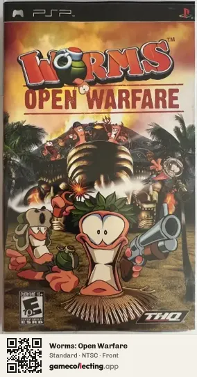 Worms: Open Warfare PlayStation Portable, NTSC box front