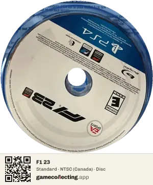 F1 23 PlayStation 4, NTSC disc
