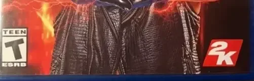 WWE 2K19, the ESRB box on its front