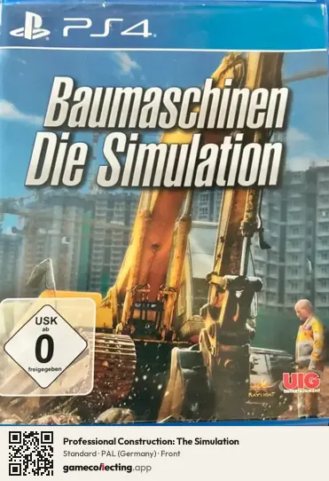 Professional Construction: The Simulation PlayStation 4, Germany box front